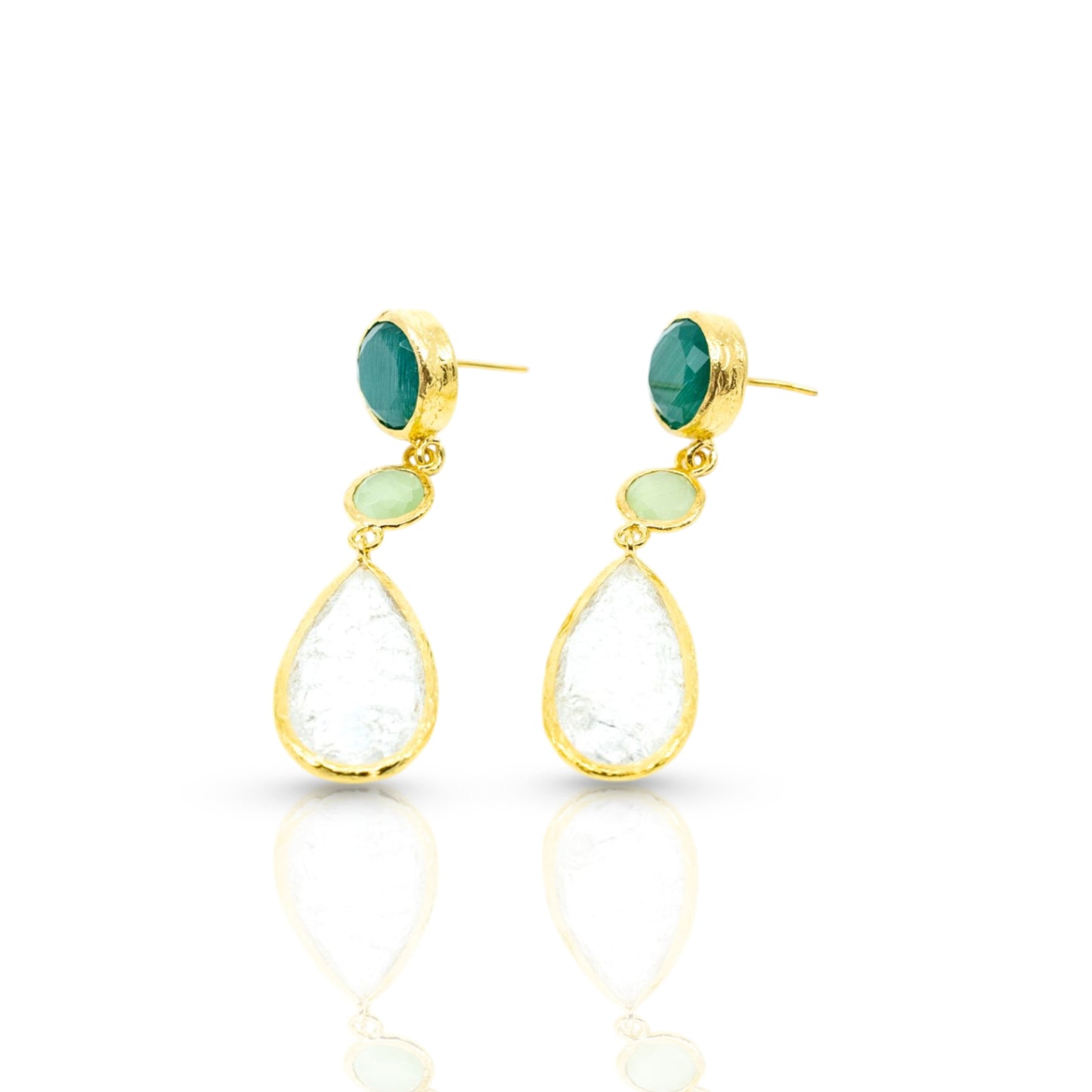 Multi Birthstone Dangling Earring