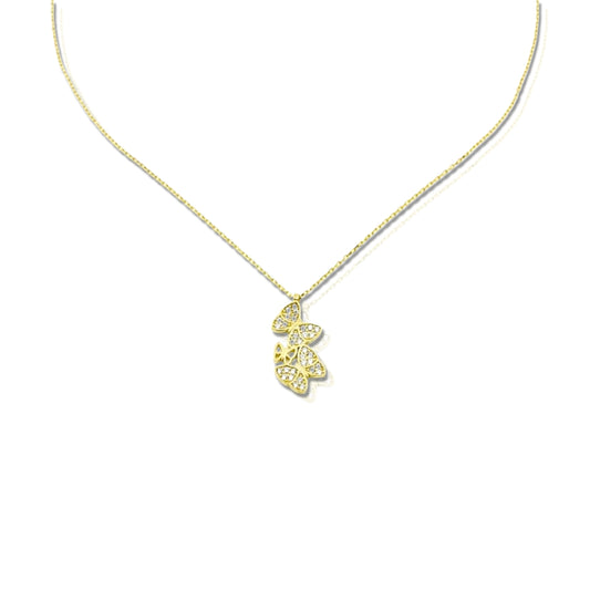 2 BUTTERFLY NECKLACE