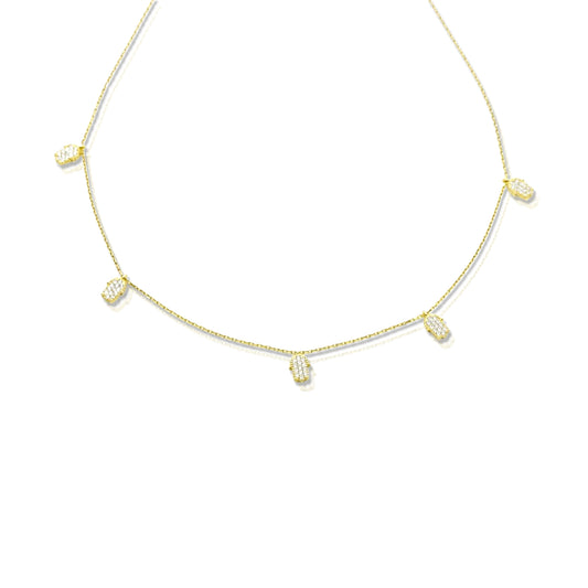5 Hamsa Necklace