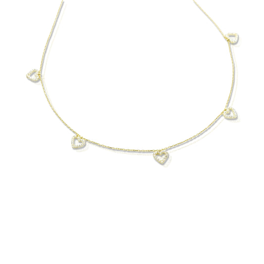 5 Heart Necklace
