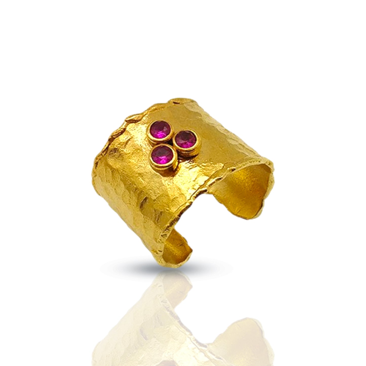 Aurora Fancy Cherry Gold Ring