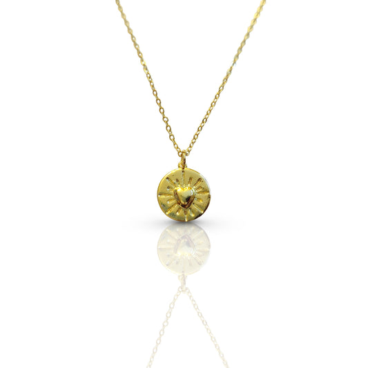 Heart Coin Necklace