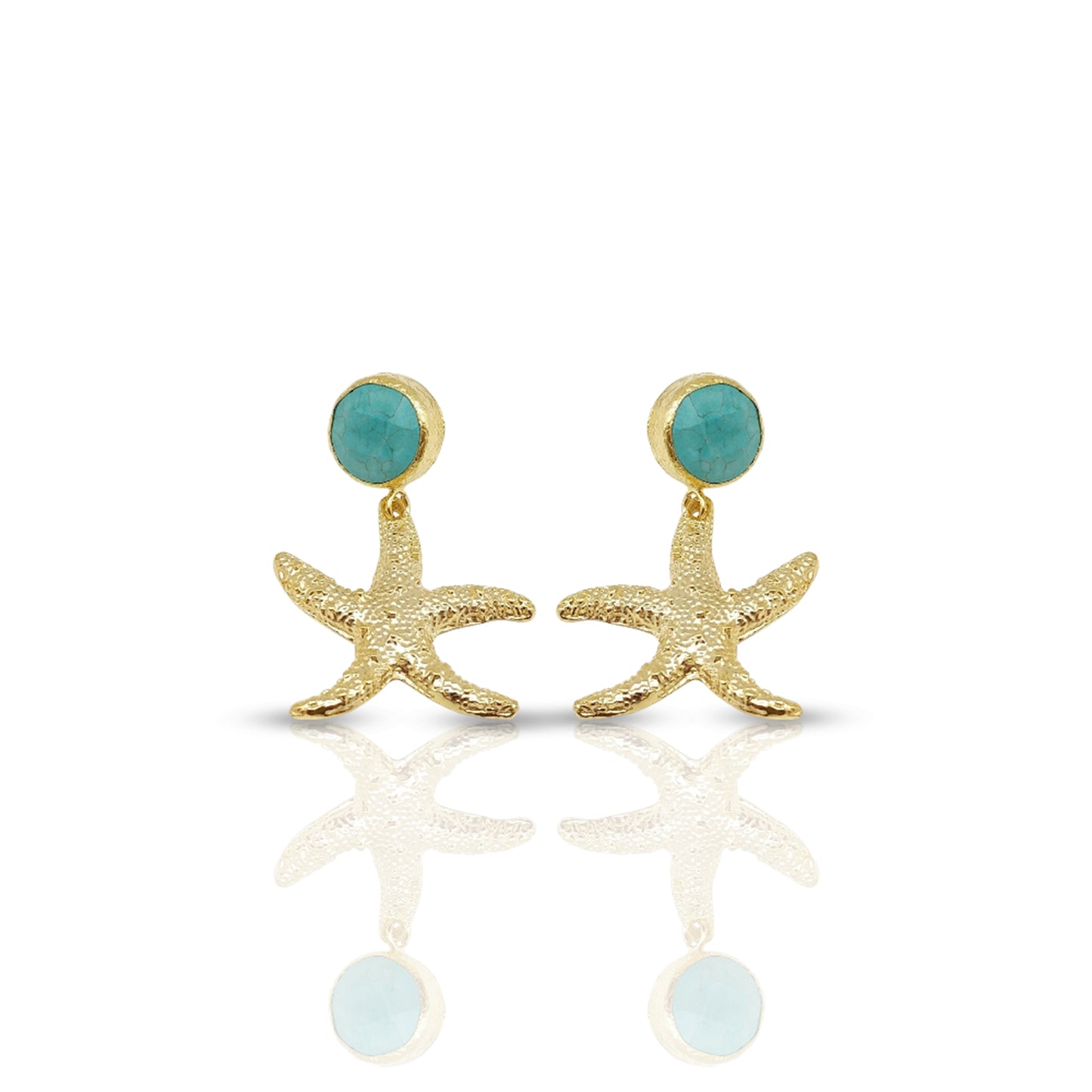 Aurora Star Earing with Turquoise