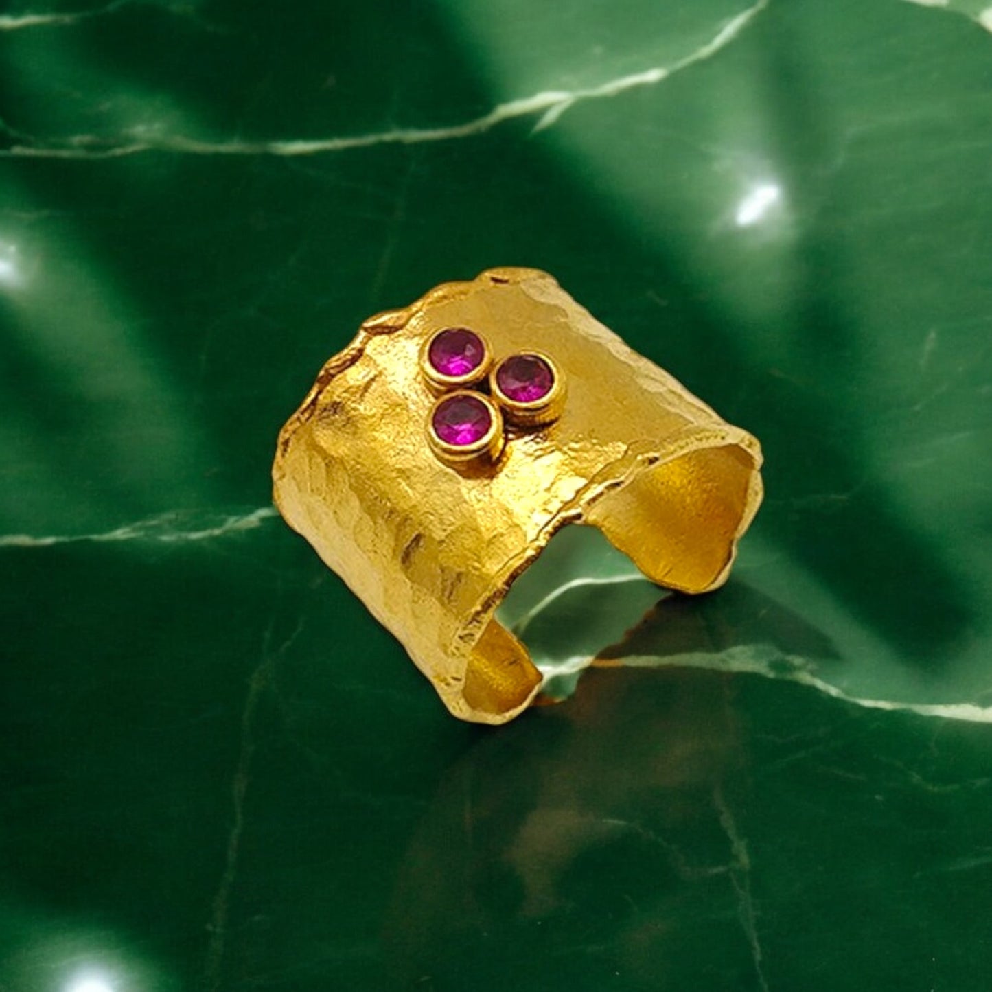 Aurora Fancy Cherry Gold Ring