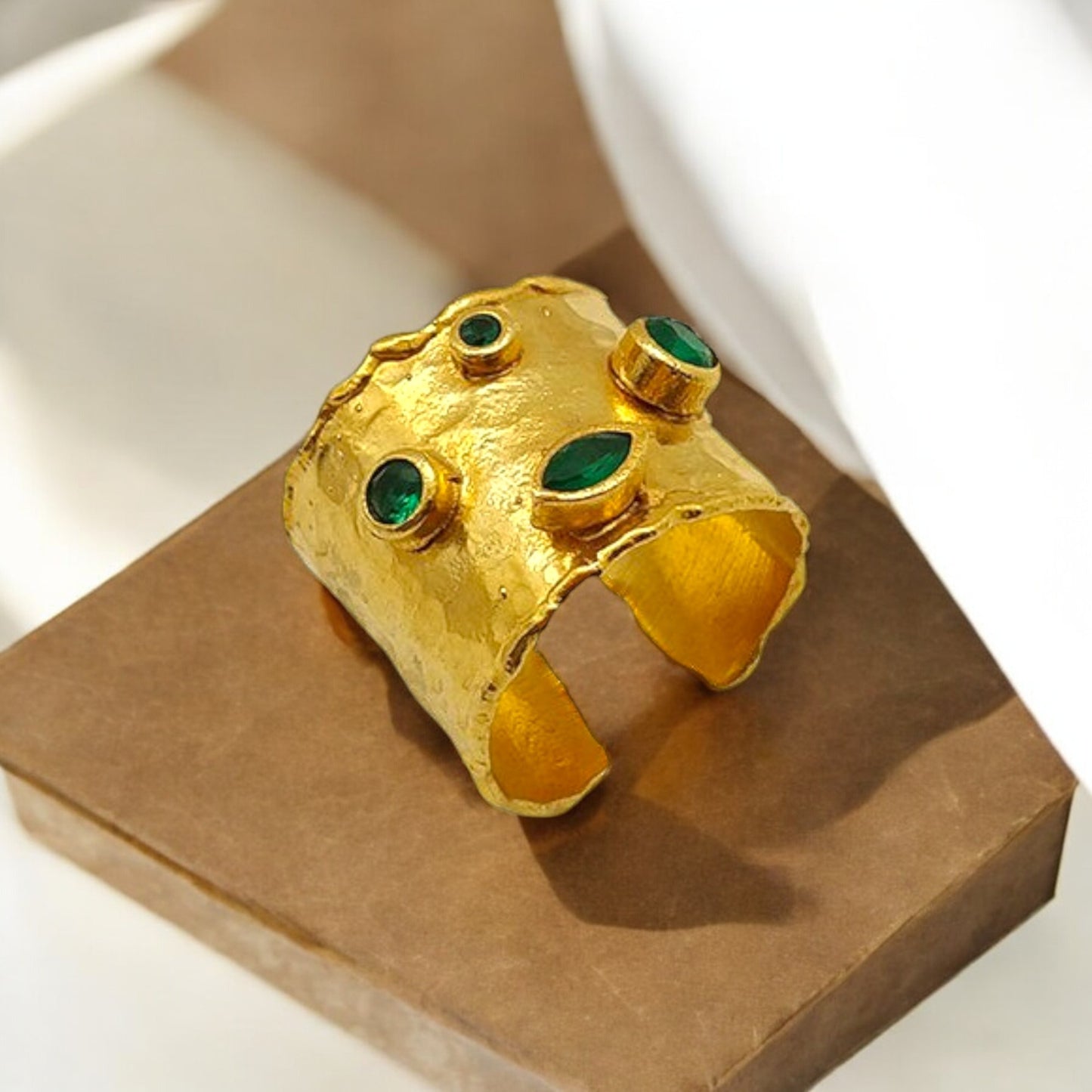 Aurora Fancy Cuff Gold Ring