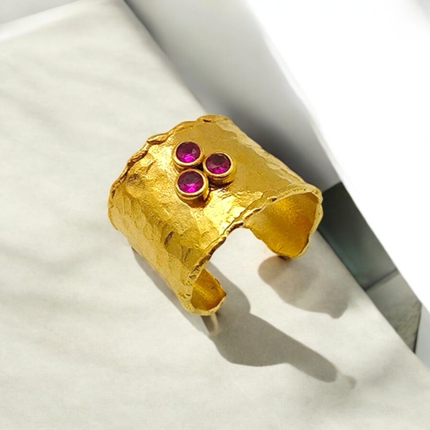 Aurora Fancy Cherry Gold Ring