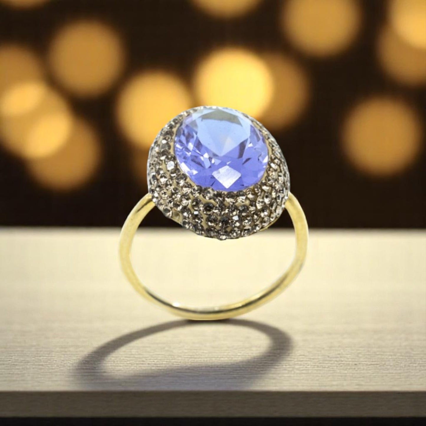 Diaspore Color Changing Ring with Hematite Trim