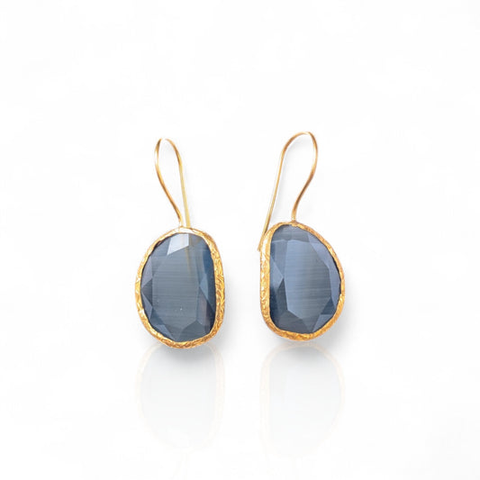 Gray Drop Earrings