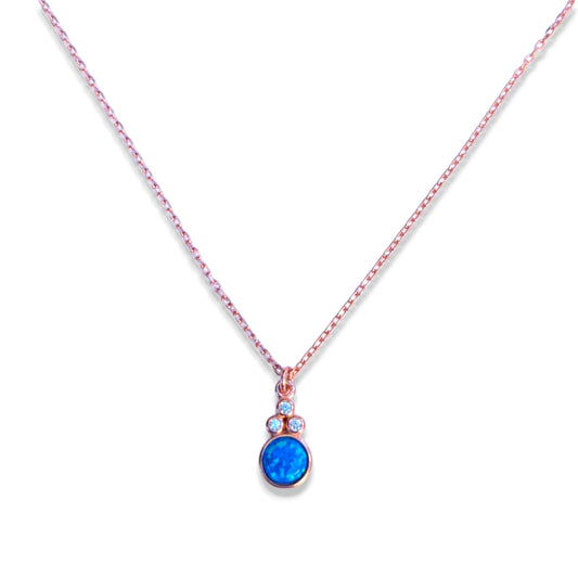 blue opal necklace