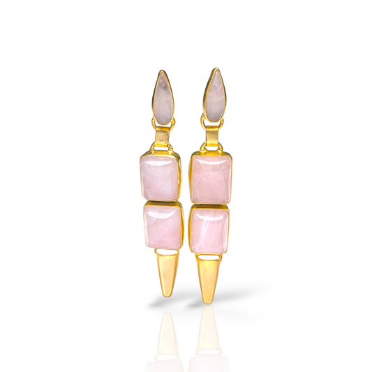 Rose Quartz Earrings