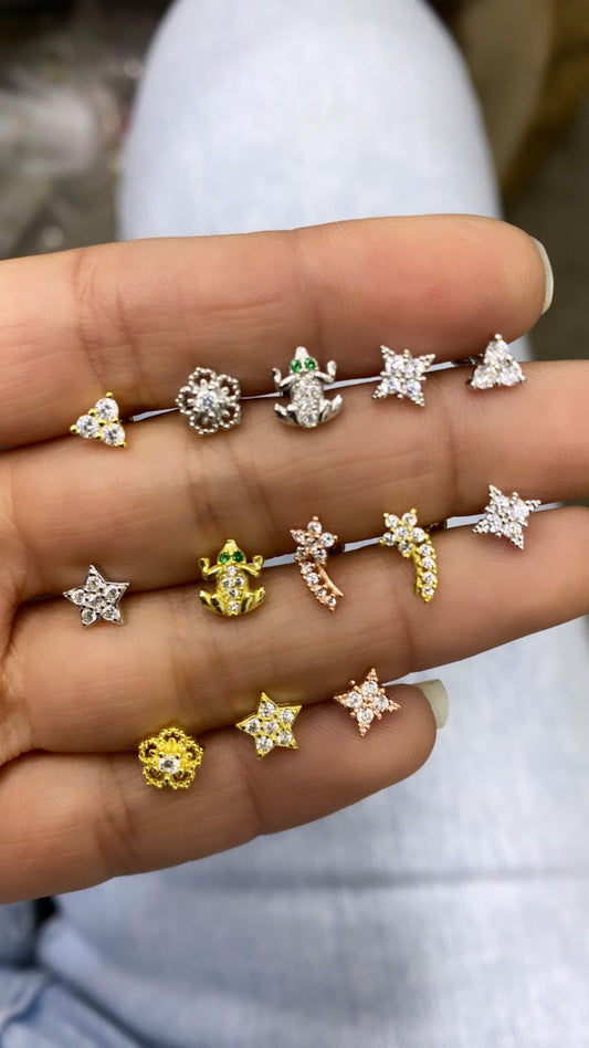 Stud Earrings Pack 4