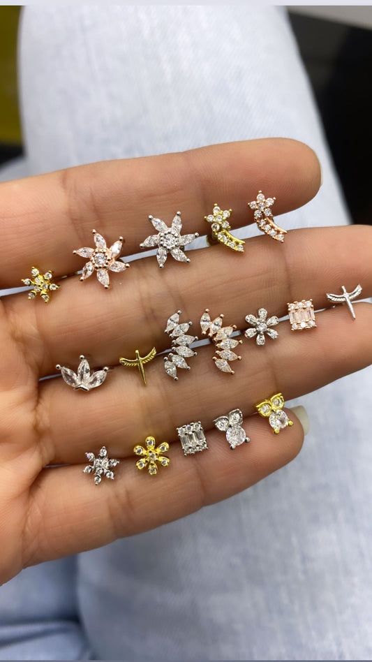 Stud Earrings Pack 3