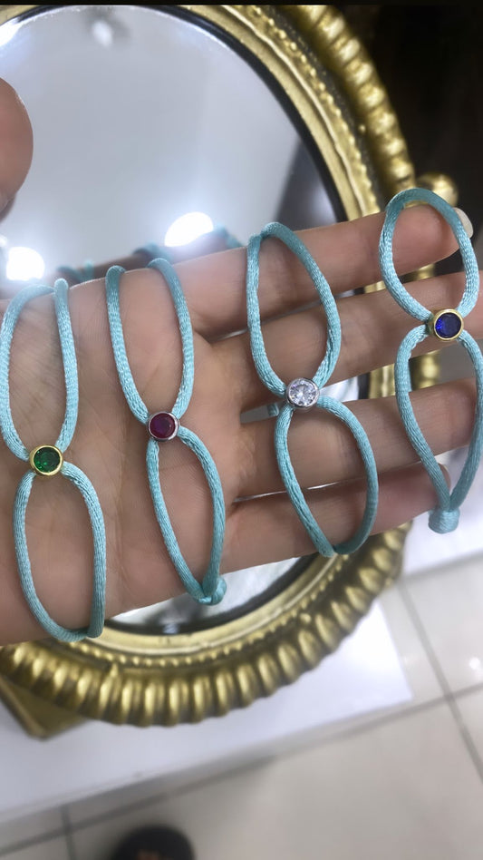 Blue Cord Bracelet