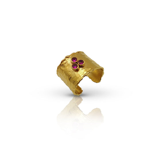 Aurora Fancy Cherry Gold Ring