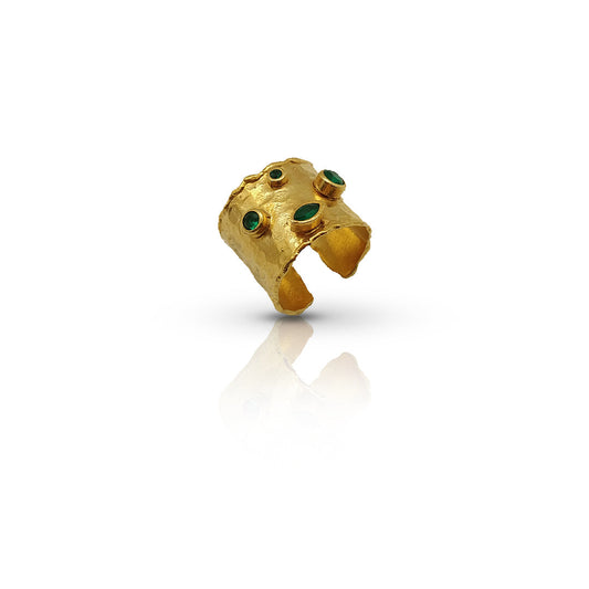 Aurora Fancy Cuff Gold Ring