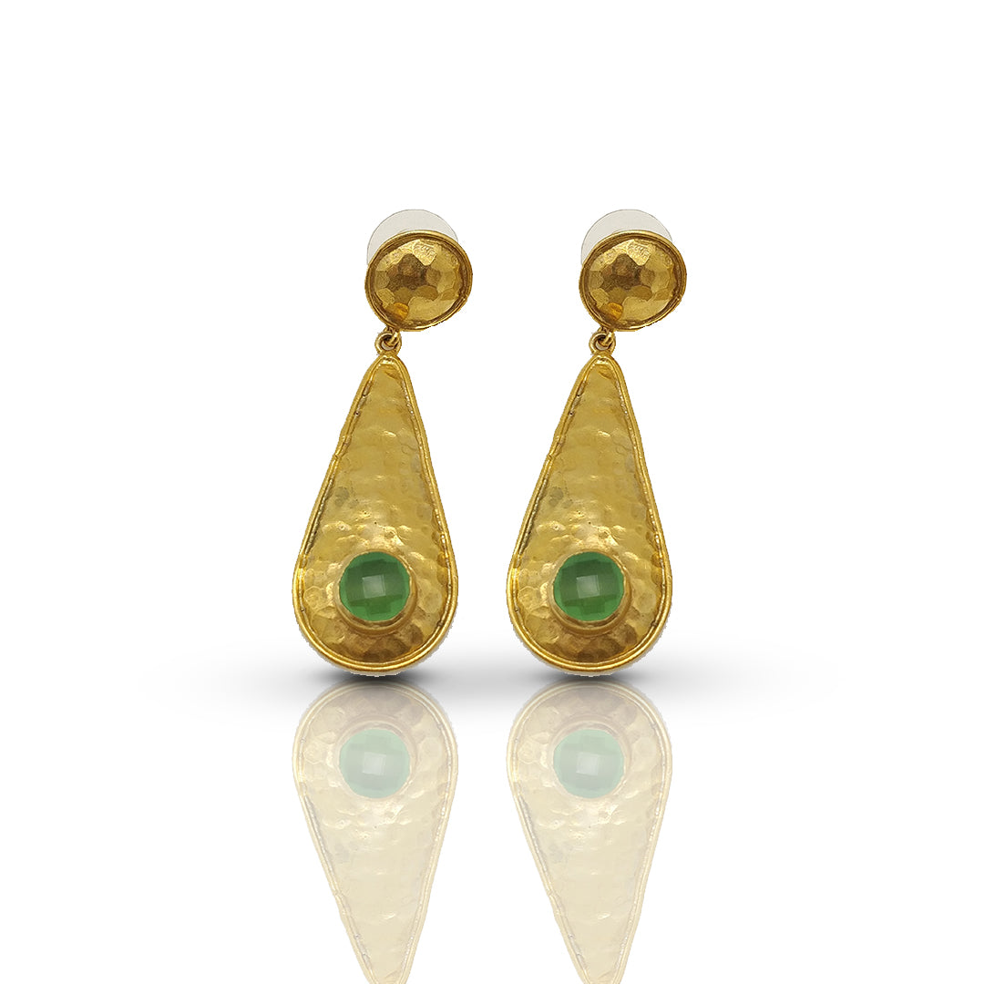 Aurora Fancy Drop Gold Earrings