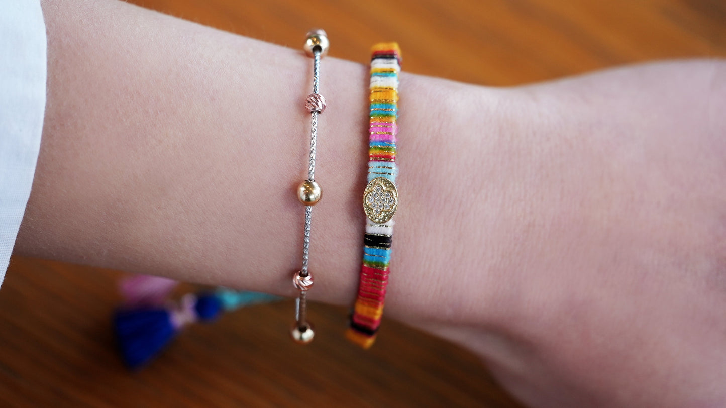 Hamza Bracelet with Colorful Thread