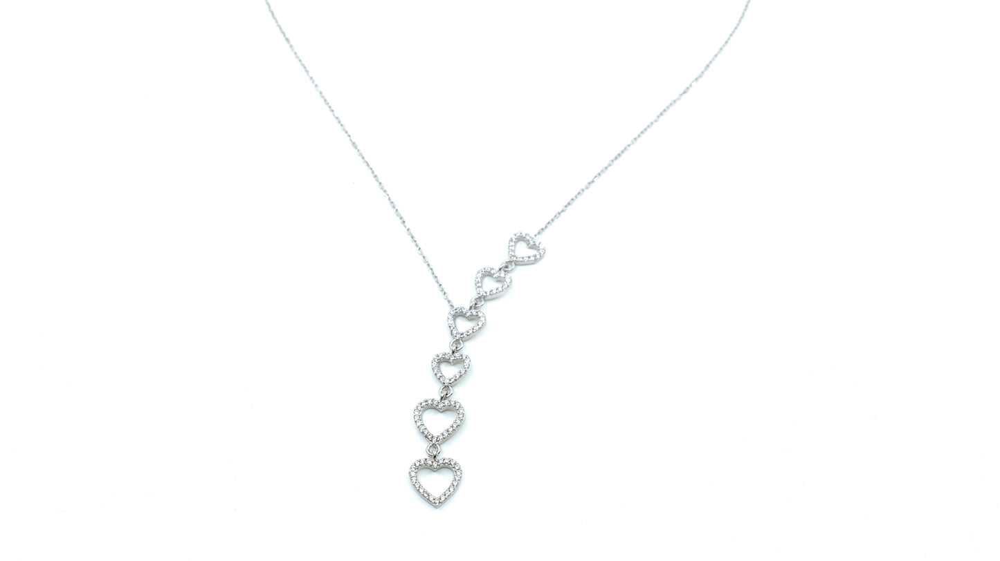 Six heart necklace