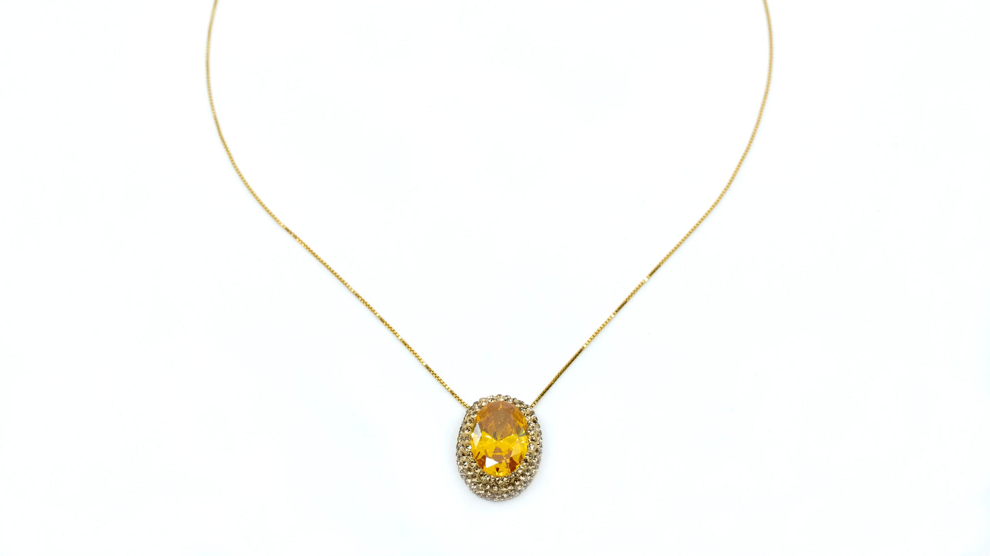 Citrine Pendant Necklace