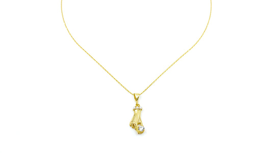 Disembodied Hand Gold Necklace