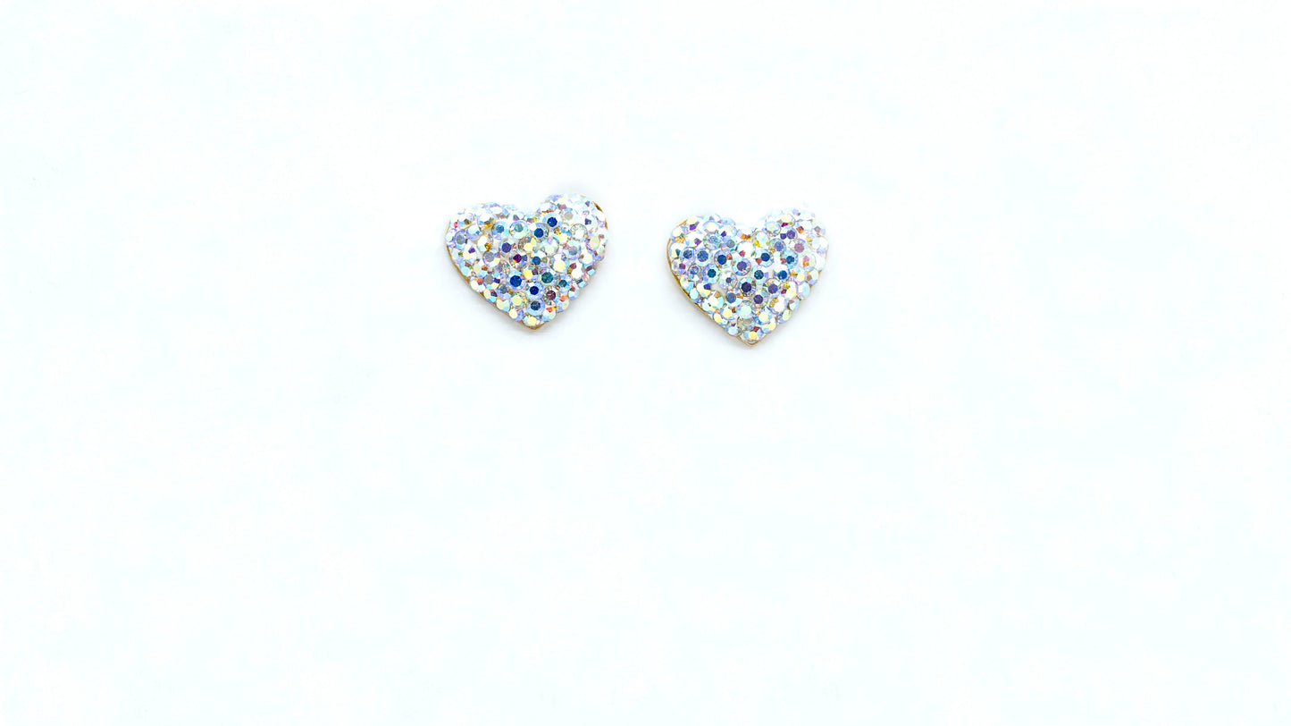 Mini Diamond Heart Stud Earring