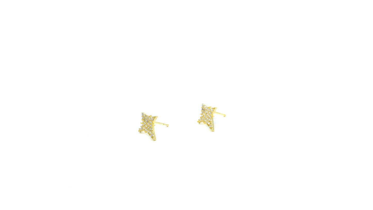 CZ Stud Star Earring