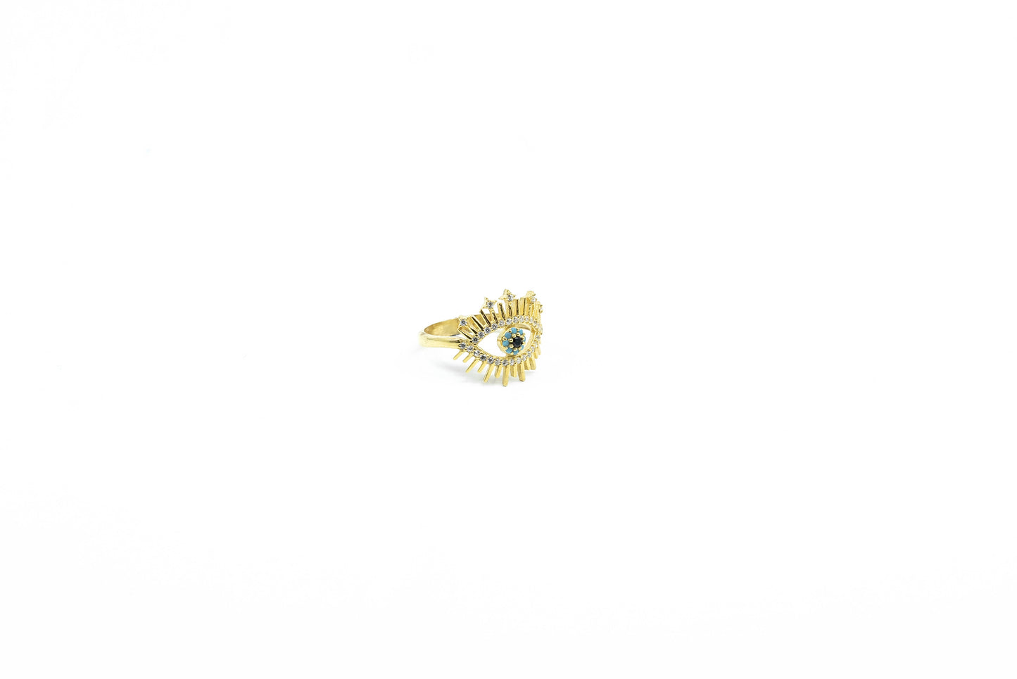 Evil Eye Gold Ring