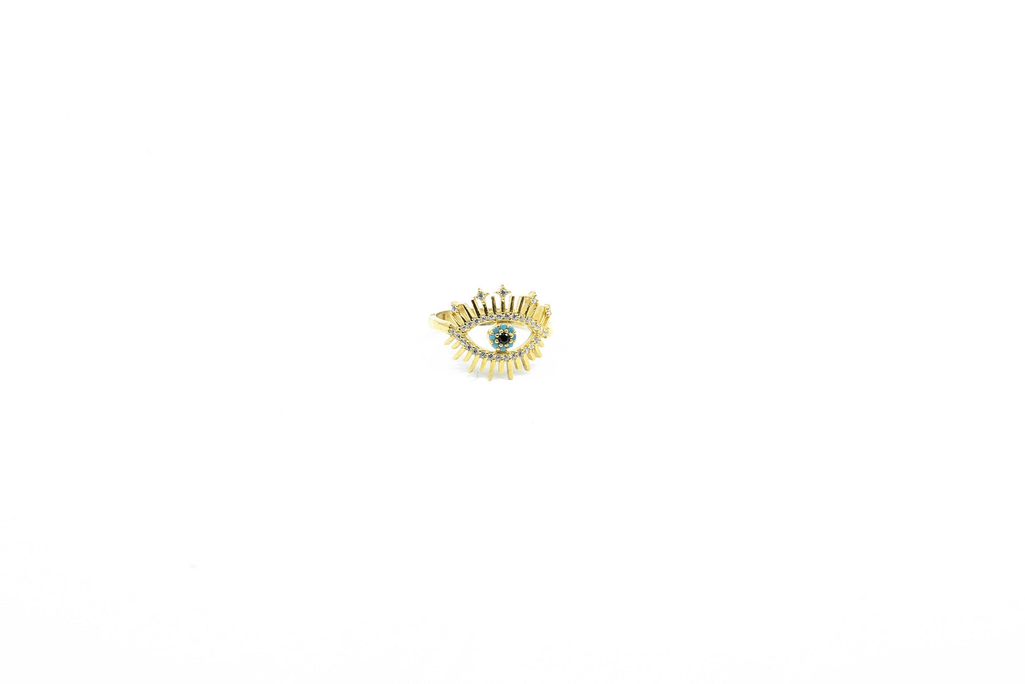 Evil Eye Gold Ring