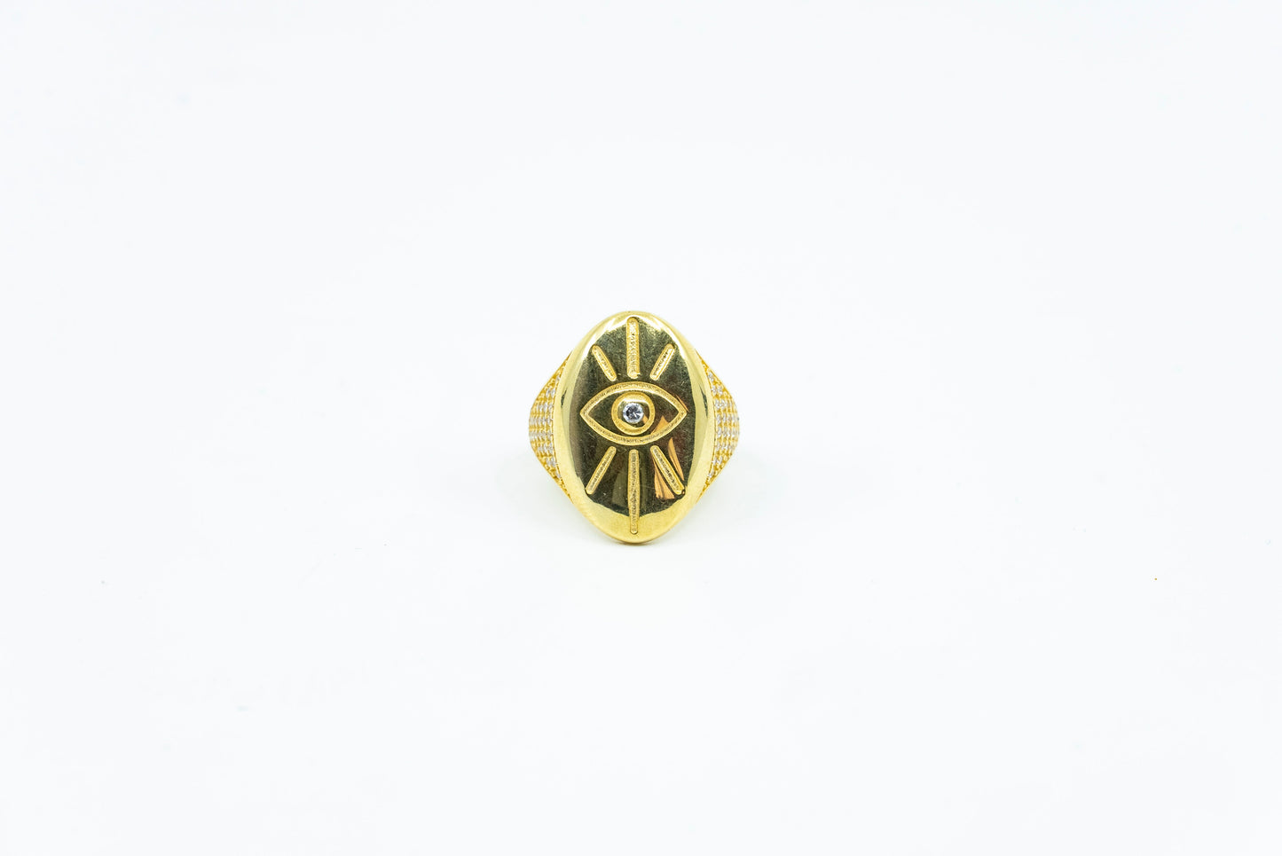 Evil Eye Signet Ring