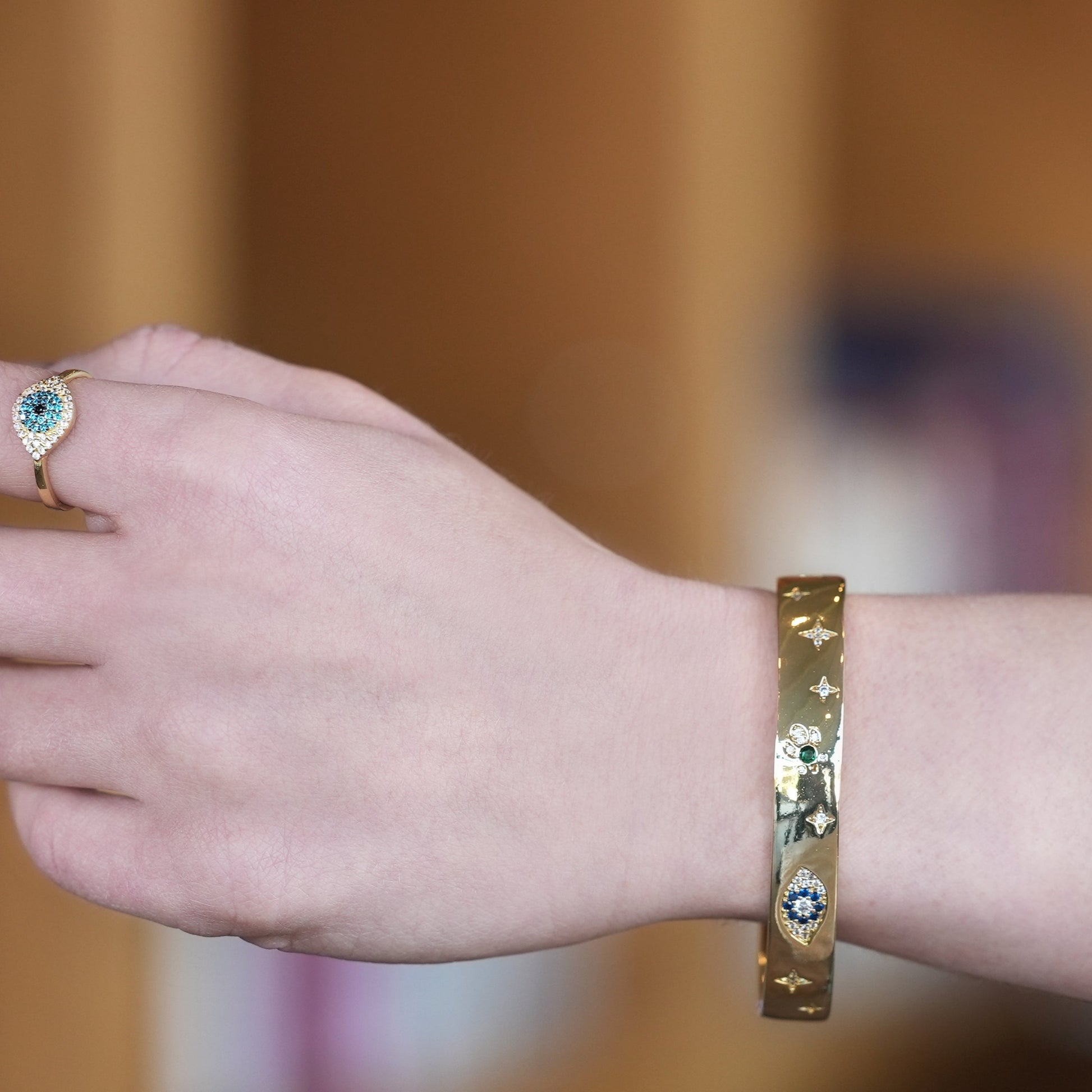 Evil Eye, Hamsa Cuff Bracelet