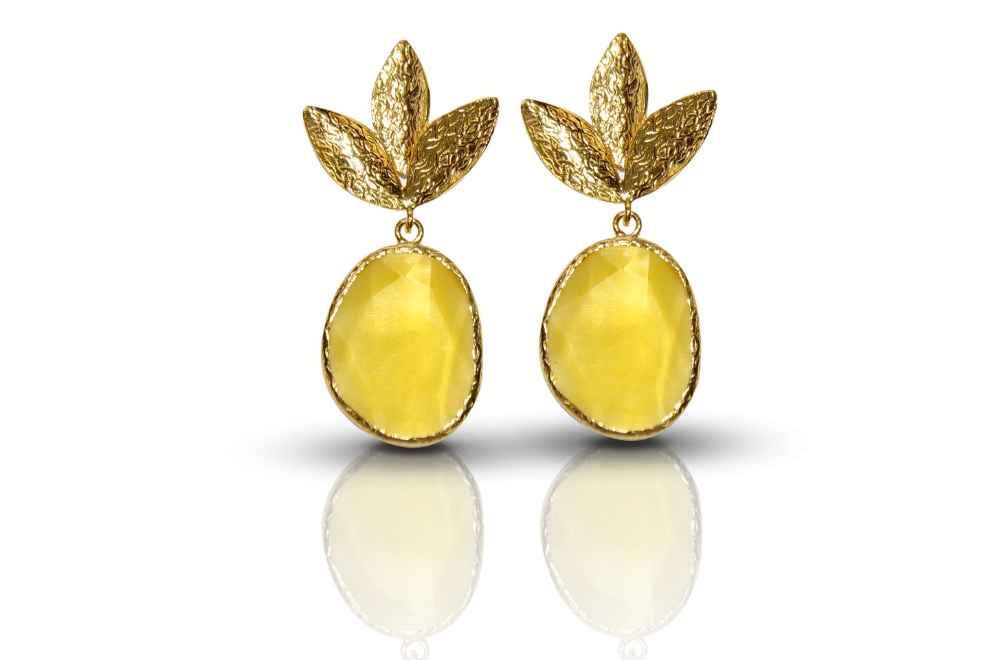 Aurora Mustard Gold Earrings