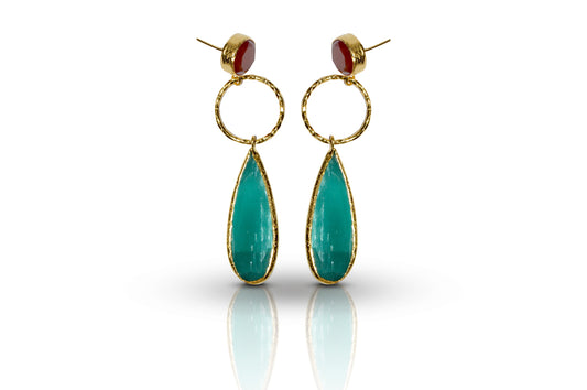 Aurora Pine Gold Earrings